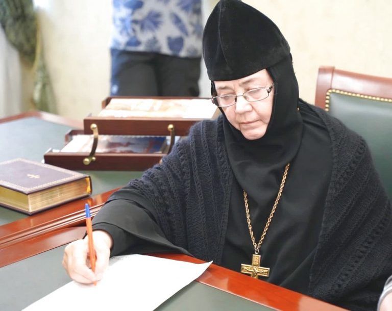 В Череповецком епархиальном управлении состоялась пресс-конференция, посвященная предстоящим торжествам в честь игумении Таисии (Солоповой)