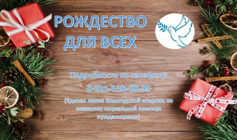 Вологодская епархия проводит акцию «Рождество для всех» по сбору подарков для беженцев и мобилизованных солдат