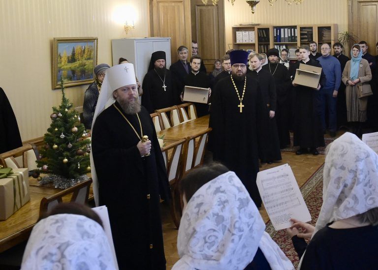 Глава Вологодской митрополии митрополит Савва поздравил с Рождеством Христовым преподавателей и студентов Вологодской духовной семинарии