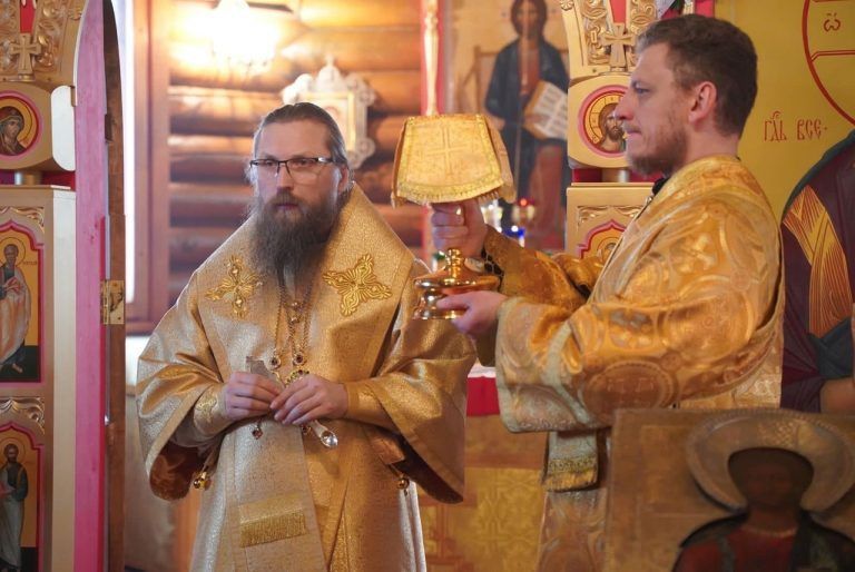Епископ Игнатий совершил Божественную литургию в Новолеушинском Иоанно-Предтеченском монастыре села Мякса