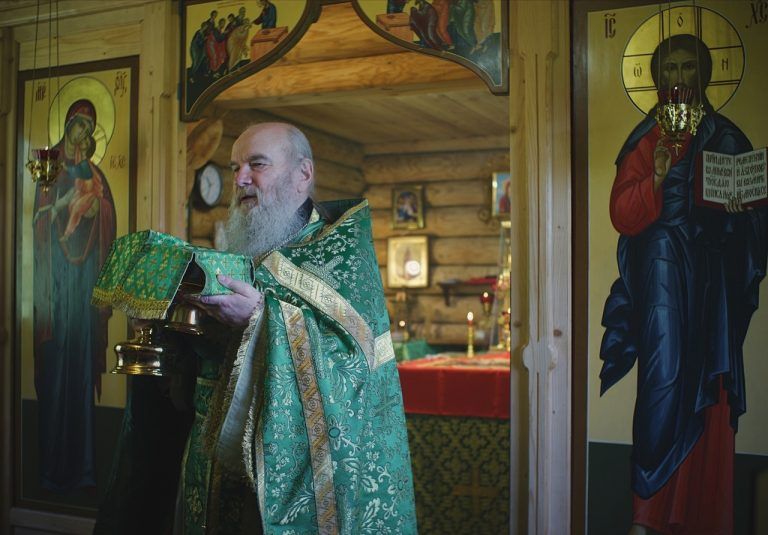 В воскресный день в восстанавливаемой Иродионо-Илоезерской пустыни состоялась Литургия