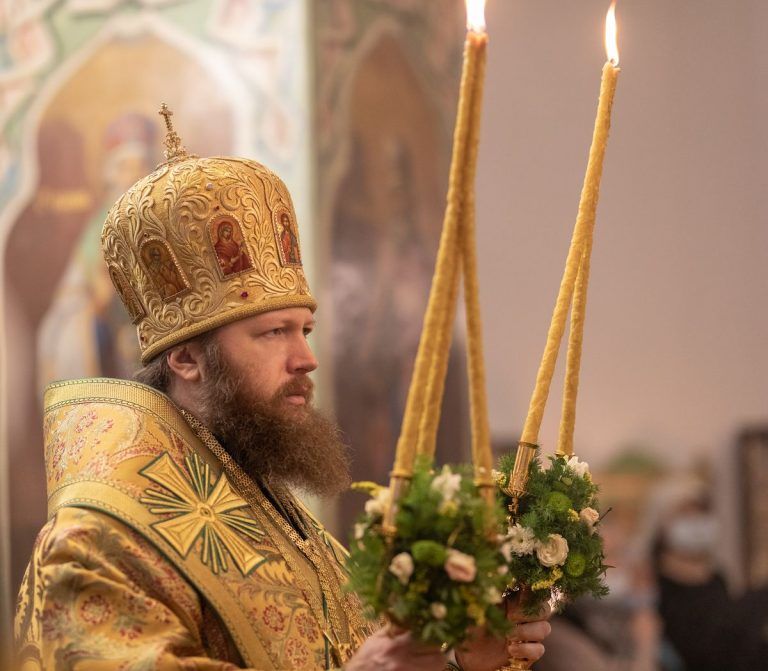 Поздравление митрополиту Вологодскому и Кирилловскому Савве по случаю годовщины со дня архиерейской хиротонии от верных чад Вологодской епархии