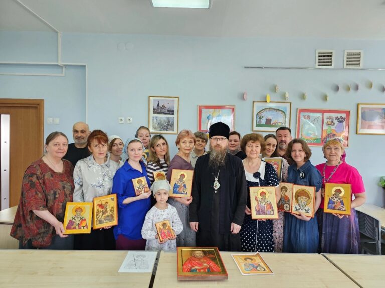 Состоялось заключительное занятие в Череповецком иконописном классе в текущем учебном году
